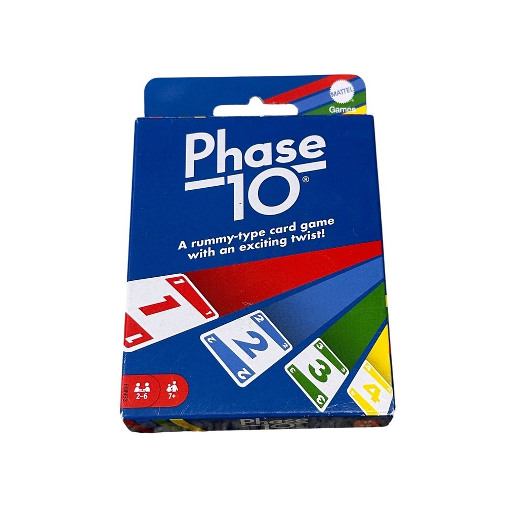 Mattel Games Phase 10 Card Game Rummy Type Family Game FBN53 Sealed Cards